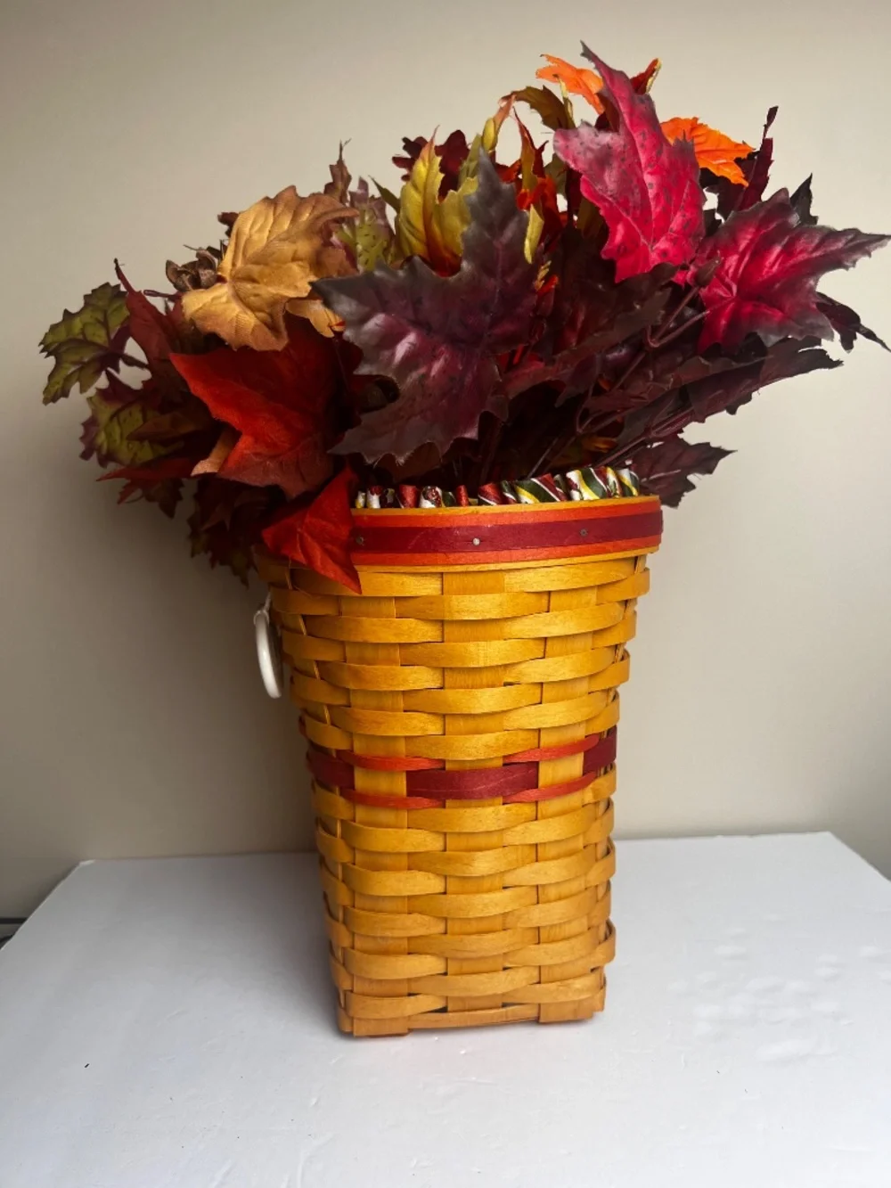 1998 Longaberger Snapdragon Basket liner protector flowers